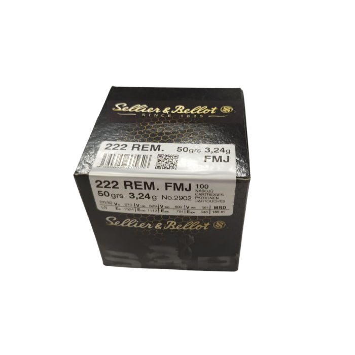 Amunicja S&B 222 REM. FMJ 3.24g op=100szt